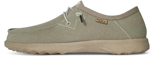 Kickback Lounger Scarpe Estive da Uomo in Tela – Mocassini Slip‑On Senza Lacci con Lacci Elastici – Sneakers Leggere per Interni ed Esterni con Suola Antiscivolo