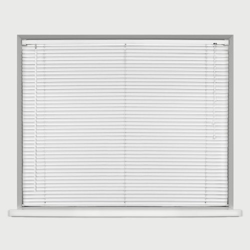 PVC Venetian Blinds 120 cm (larghezza) x 150 cm (lunghezza) bianco