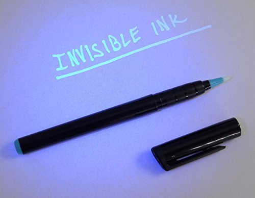 DirectGlow Invisible Blue Ink UV Ink Marking Pen Marker,(4 Pack)