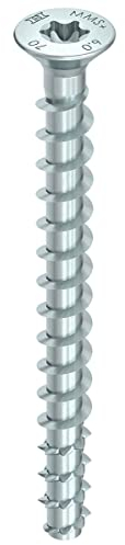 HECO MM plus Senkkopf Multi-Monti Schraubanker mit Zulassung, 7.5 x 60 mm, verzinkt, 50 Stück, 48511