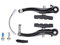 Dilwe 1 Paar V-Brake Set, Aluminiumlegierung Fahrrad Vorne Hinten Paar Bremszubehör für 24 26 Fahrrad Mountainbike(1 Paar)