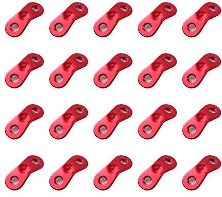 Takelablaze 20 PCS Tent Rope Tensioner, Aluminum Guyline Cord Adjuster for Tent, Ultralight Strong Guy Lines Tensioner Tent Cord Tenord tensioner Camping Accessories