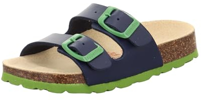 Superfit Fussbettpantoffel Pantoffeln, Blau/Grün 8210, 35 EU
