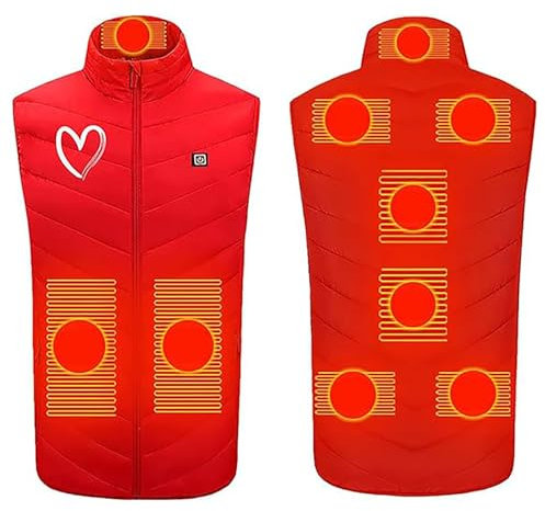 Surttan Giacca Termica Donna Gilet Riscaldato Donna Giubbotto Riscaldato Impermeabile Maglia Riscaldata Elettrica Vestiario Riscaldabile Slim Inverno Calda Morbide Per Esterno Campeggio Caccia