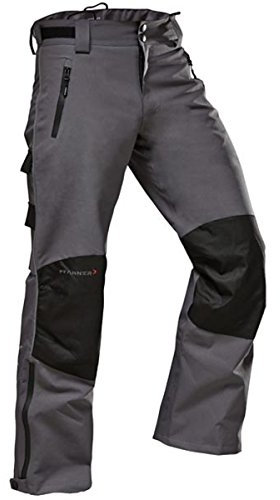 Pfanner wasserdichte Regenhose EVO mit Sympatex® Membrane, Farbe:grau, Größe:L