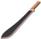 Machete Professionale con Fodero - Lama in Acciaio e Manico in Legno - Strumento da Taglio Outdoor Resistente per Campeggio