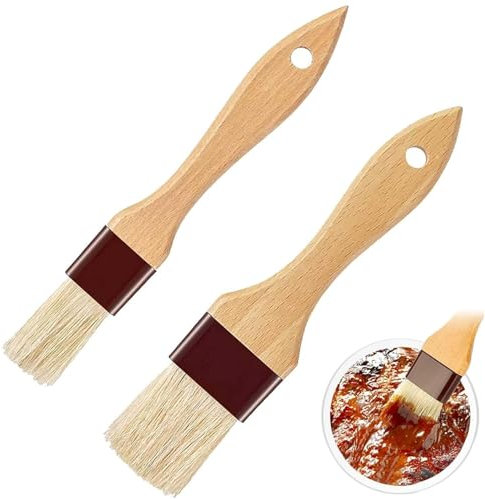 2PCS Pastry Brushes - Pastry Basting Brushes for Cooking, Baking, BBQ - Easy-to-Clean, Pastry Brushes Set for Marinades & Sauces