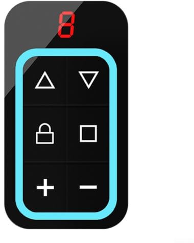 Besttoolifes Duplicatore di telecomandi multifrequenza a 8 canali per porte del garage, 300-915 MHz, duplicatore di chiavi elettroniche per apriporta cancello con ricarica di tipo C (blu)