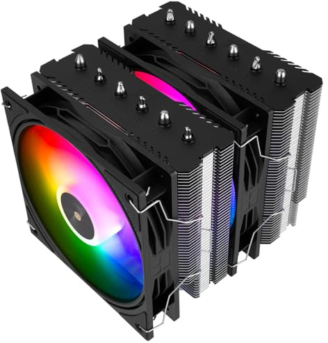 TR-Thermalright Peerless Assassin 120 SE ARGB svart V3 CPU Luftkühler, dubbelt torn och lutning med 6 värmerör, 2 x TL-P12-S PWM Lüfter mit 2000 RPM, för AM5/AM4, Intel LGA1851/1700/1150/1151/1200 0