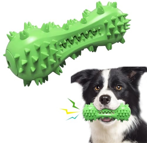 Cepillo de dientes, Juguetes para Perros para masticadores agresivos, Razas Grandes, Juguetes masticables duraderos, Limpiador de Dientes, Antiestrés y Resistentes a Mordida, para Todas las Razas