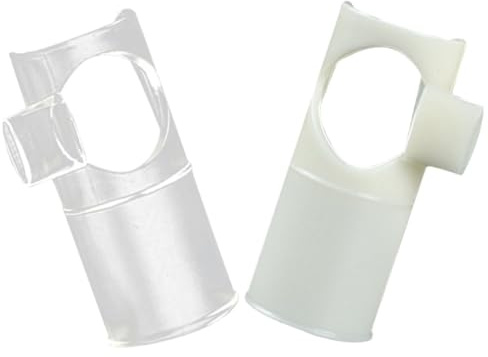 MAGICLULU 2 Piezas de Ayuda para Soplar Flauta Dizi para Principiantes, Cabezal de Repuesto Durable de Color Marfil y Transparente, Accesorio para Flauta C/d Adecuado para Práctica