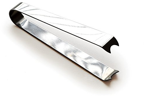 RSVP International Endurance® Cocktail Ice Tongs, Stainless Steel, 5.25 | Modern Design & Appeal | Dishwasher Safe