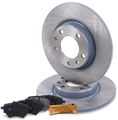 BESTPRICE Set freni asse posteriore incl. dischi freno Ø 268 mm completi + pastiglie freno posteriori