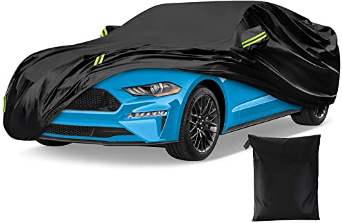 Auto-aAtend Autoabdeckung, Vollgarage für Automobile Allwetter winddicht schneefest UV-Schutz Outdoor Vollabdeckung für Limousine – 210T, Limousinen bis zu 191 Zoll