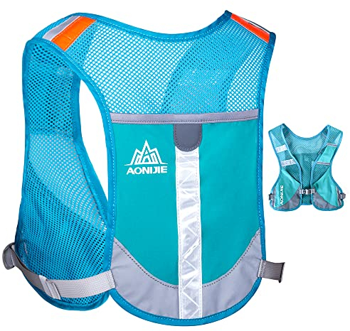 Tyuodna Ultraleicht Laufrucksack,Trinkrucksack Laufen,Trailrunning Rucksack,Laufweste Herren und Damen,Hydration Pack Fahrradrucksack für Draußen Sport, Laufen,Wandern (Blau)