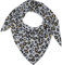 styleBREAKER Damen Musselin Dreieckstuch mit Leo Print | Baumwoll Schal im Leoparden Muster | Dreieck Schal leicht und weich für Frühling & Sommer | Made in Italy, Farbe:Hellgrau