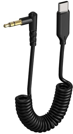 Gbformat Câble Adaptateur de Microphone 3,5 mm TRS vers Type-C Câble Audio avec Câble de Sortie pour Microphones pour phone