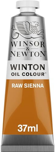 Winsor & Newton 8840596 Winton Ölfarbe - Siena Natur, 37 ml Tube, feine hochwertige Ölfarbe mit gleichmäßiger Konsistenz, Lichtbeständig, hohe Deckkraft, Reich an Farbpigmenten