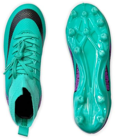 IFIKK Fotbollsskor herr Spike Cleats Athletics Spikes fotbollsskor unisex barn träningsskor professionella sneakers utomhus sport fotboll stövlar tävling, Hög stil 29, 42 EU
