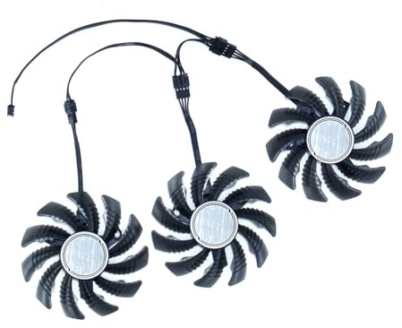 iHaospace 78mm T128010SU Grafikkartenlüfter Graphics Card Cooling Fan Replacement Kompatibel mit Gigabyte RTX 3050 3060 TI 3070 Gaming OC