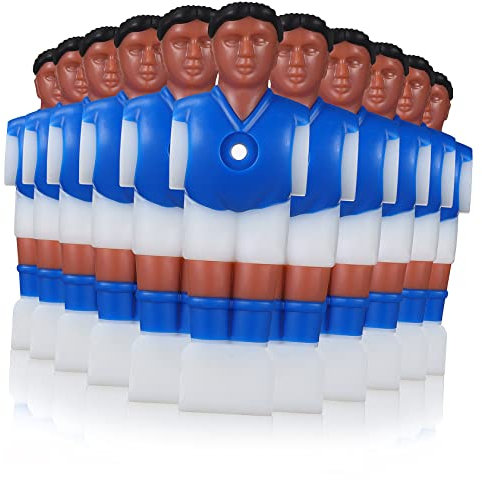 DECOMELODY 11 Stück Marionette Kicker Männer Ersatz Spieler Fußballfiguren Tisch Mini-fußballer Kicker-Athleten-Puppen Party Kickerfiguren Komplettes Team Zubehör Zahlen Harz