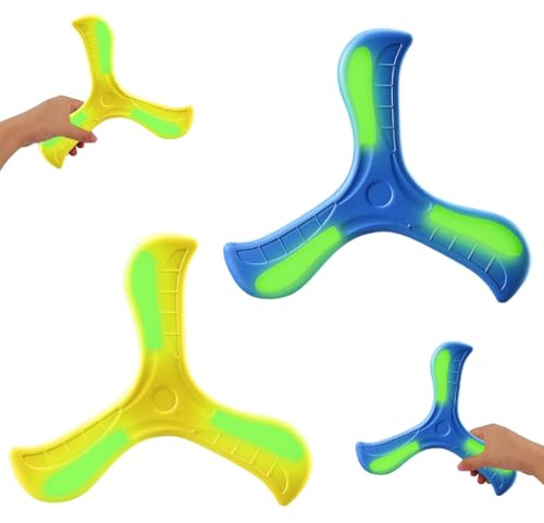 NHQZ 2PC Boomerang Professionale Illuminato | Giocattoli da Lancio per Bambini | Stimola la Passione per il Gioco all'Aperto