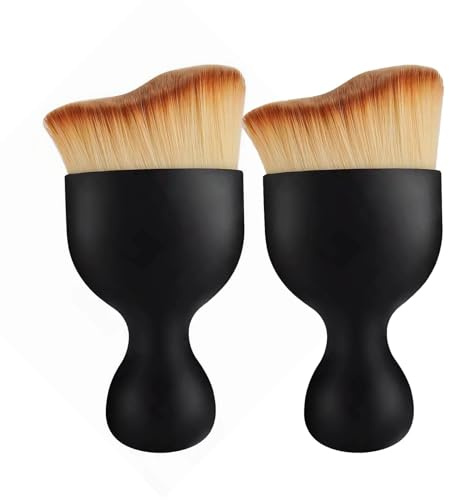 Tanning Brush,Tanning Fake Tan Brush,Natural Streak Makeup Brushs,Angled Flat Foundation Brushs,Blending Blush Body Buffing brush,Cream Tan Applicator for Self Tanning Face Body & Leg