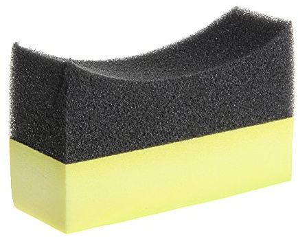 Esponja suave multiusos antiarañazos para cocina, baño, suministros de limpieza del hogar, aplicador de apósito de neumáticos de automóvil, almohadilla de espuma curvada