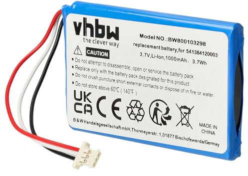 vhbw Akku kompatibel mit Navigon 92 Easy, 92 Live, 92 Plus, 92 Premium GPS Navigation Navi (1000mAh, 3,7V, Li-Ion)