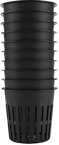 Hydroponique 10pcs Set Tasse de Panier Hydroponique en Plastique et Sûre pour la Plantation de Balcon de Jardin (Noir) Jardinage à la Maison (Noir)