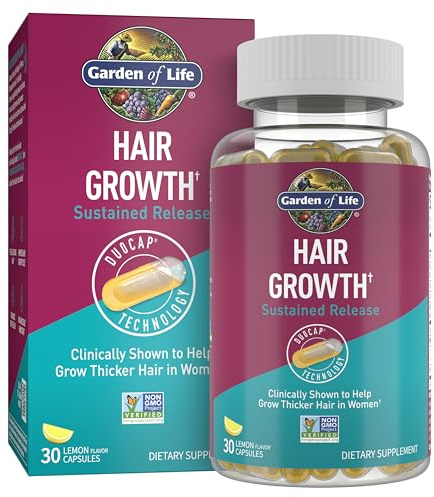 Garden of Life Hair Growth DuoCaps for Women and Men, 30ct