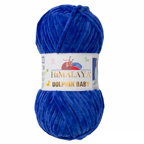 Strickfein Himalaya Dolphin Baby Wolle Garn Stricken Super Bulky (6), 100g Knäuel, 120m, Nadel 6.5mm (Navy)