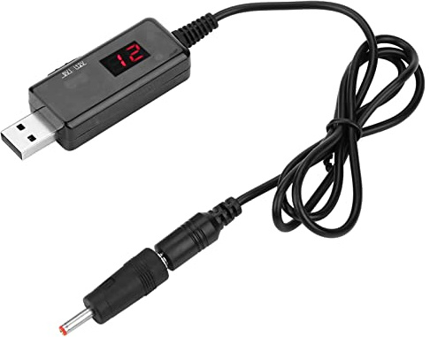 Sahgsa USB till -DC-boost-kabelrouter, step-up-spänningsomvandlare, display 9 V/12 V