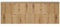 [en.casa] Doppelwaschtisch Skelbolu Unterschrank mit 4 Schubladen Waschbeckenunterschrank Badmöbel 160x60x40 cm Eicheoptik