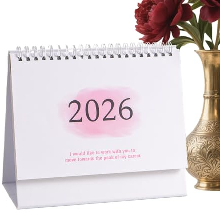 Calendario 2026 da Scrivania | Agenda da Tavolo 2025-2026 | 2025-2026 Da Scrivania | Per Pianificazione Scuola Insegnante Studente Famiglia Casa Lavoro