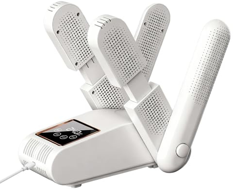 Secador de botas y zapatos, guante eléctrico y calentador de botas con soplador de calor, purificación de doble fuente de luz UV, secado rápido para fútbol, botas de esquí, sombreros, calcetines
