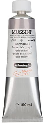 Schmincke – MUSSINI® - feinste Künstler-Harz-Ölfarben, Warmgrau 1-150 ml