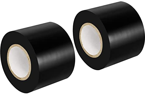 Maveek 2 Rolls Electrical Tape 50mm*15m Black Silicone Waterproof Repair Insulation Tape