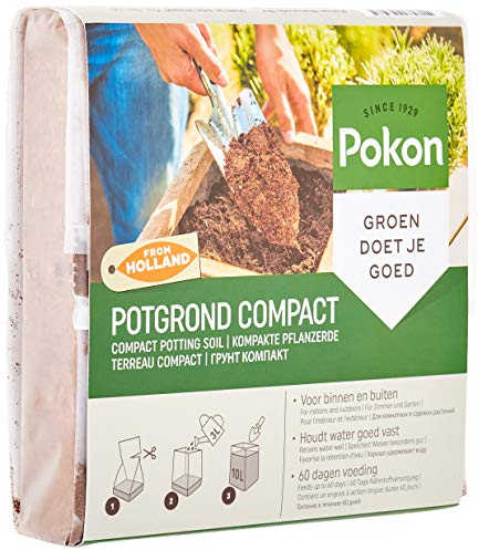 Pokon Kompakte Pflanzerde 10L Tierra para Plantas compacta, Verde, Pflanzerde-650 g