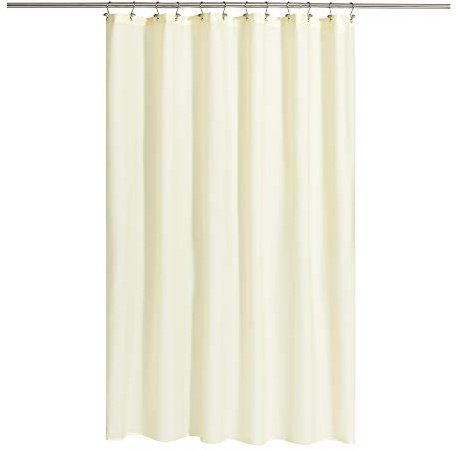 N&Y HOME Fabric Shower Curtain or Liner with Magnets - Cream Shower Curtain for Bathroom with Hotel Quality, Machine Washable, Water Repellent - Sand, 72x72