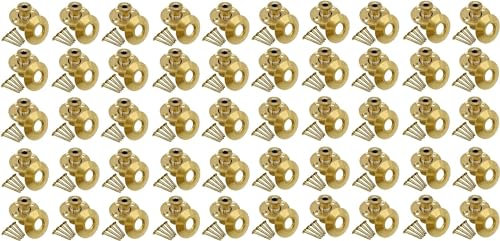 Brass Pool Cover Anchors for Wood Decks - 50 Pack - by Poolzilla