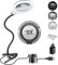 Lampe loupe LED 5X lumière du Jour, loupe à Pince avec 5 réglages de lumière réglables pour la Lecture, Les Personnes âgées, Les Loisirs, l'artisanat