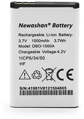 NEWASHAN Batterie Compatible avec Doro téléphone 1370 1372 1880 2404 2820 2880 5860 6040 6060 6820 6880 7000H 7439 DBO-1000A DBAA-1000A DFB-0210 DFC-0480 1000mAh 3,7V Rechargeable Li-ION Accu Piles