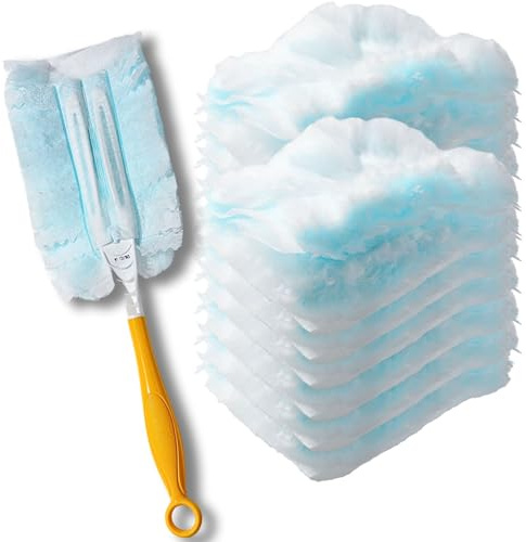 Duster Refills,Static Dust Removal Brush Disposable Replacement Head Compatible with Swiffer Duster Refills for Electronics, Furniture, Blinds, Ceiling Fans (Blue, 18 PCS)