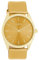 Oozoo - Timepieces Damen Uhr in Oker metallic | Armbanduhr Damen mit Lederarmband | Moderne Uhr für Frauen | Edle Analog Damenuhr in rund C11332 (40mm Gehäuse)