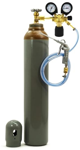 Set di bombola di gas elio HEL 8 litri 1,1m3 per palloncini 150 bar per gonfiaggio palloncini nuovo, completo per decorazione di feste Palloncini per minori Pistola per gonfiare palloncini