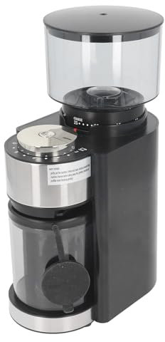 Macinacaffè Elettrico, 4,5x7,5x11,8 Pollici Macinacaffè 150W Macinacaffè Automatico 25 Impostazioni di Macinatura per Moka Pentola a Sifone Pressa Francese Versare Sopra la