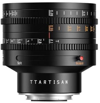 TTARTISAN Objetivo T2.1 Cine de 35 mm, lente de formato completo con enfoque manual y diseño bokeh dual compatible con cámaras Fuijifilm X Mount