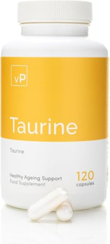 vP Vitality Pro Taurine, 800 mg, 120 Capsules, Vegan, Third-Party Tested, Supports Heart Health and Cellular Function