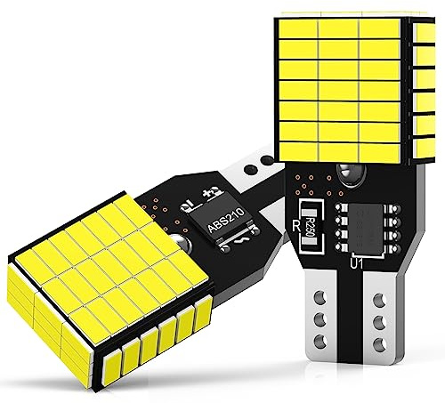 Sycreek Bombilla LED T15 W16W, 65-SMD 2835 Chipset LED 6000K blanco para coche Luz de marcha atrás, Luz de freno, 2 piezas
